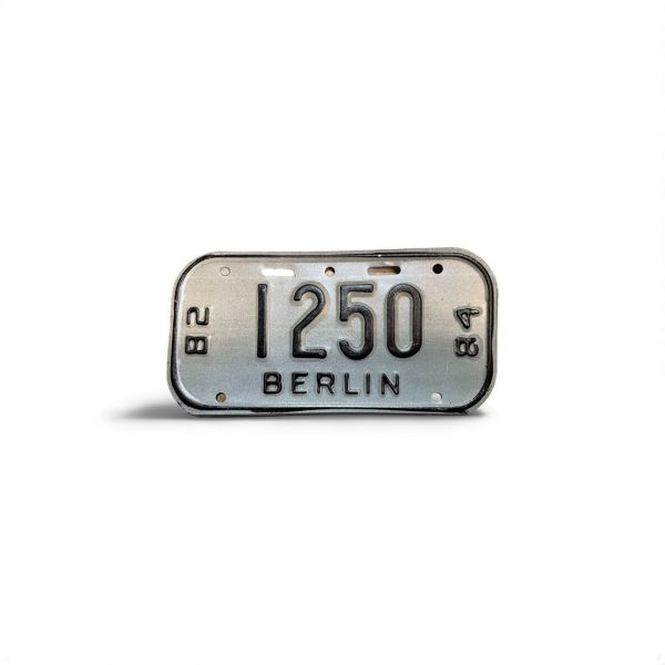 1982 1984 WISCONSIN BERLIN BICYCLE BIKE LICENSE PLATE 1250