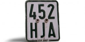 452 HJA LICENSE PLATE