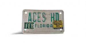 2003 FLORIDA VANITY LICENSE PLATE ACES HD HARLEY DAVIDON MOTORCYCLES