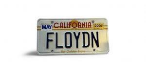 2000 CALIFORNIA VANITY LICENSE PLATE FLOYD N