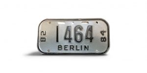 1982 1984 WISCONSIN BERLIN BICYCLE BIKE LICENSE PLATE 1464