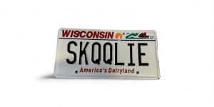 WISCONSIN VANITY LICENSE PLATE SKQQLIE