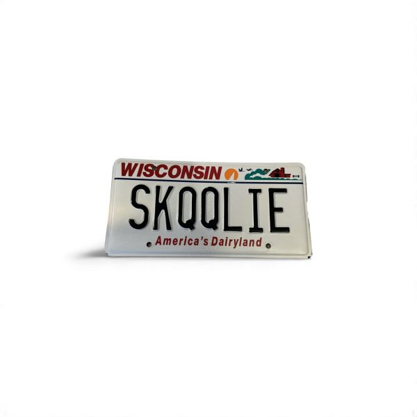 WISCONSIN VANITY LICENSE PLATE SKQQLIE