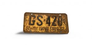 1951 NEW YORK THE EMPIRE STATE LICENSE PLATE GS 420