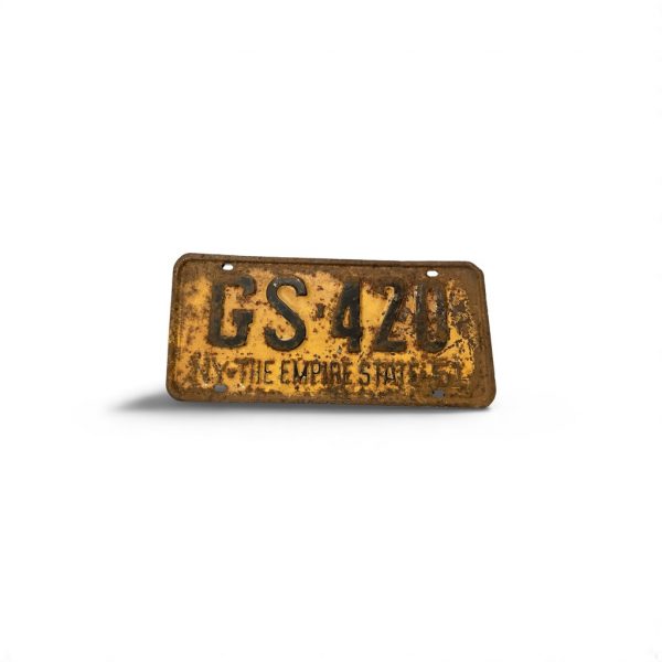 1951 NEW YORK THE EMPIRE STATE LICENSE PLATE GS 420