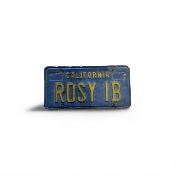 CALIFORNIA VANITY LICENSE PLATE ROSY IB