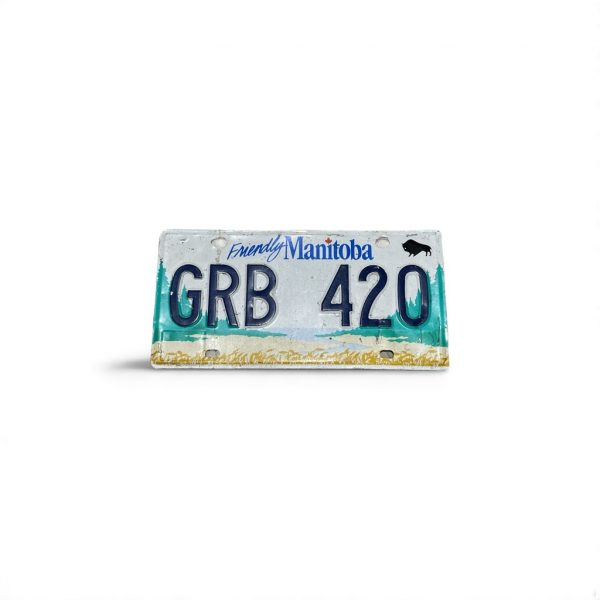 MANITOBA LICENSE PLATE GRB 420