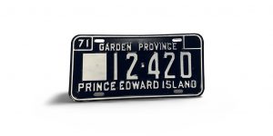 1971 PRINCE EDWARD GARDEN PROVINCE LICENSE PLATE 12 420