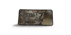 1933 WISCONSIN W PSC Z LICENSE PLATE 10092