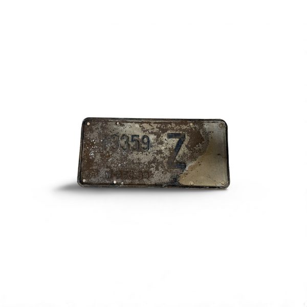 1933 WISCONSIN W PSC Z LICENSE PLATE 10092