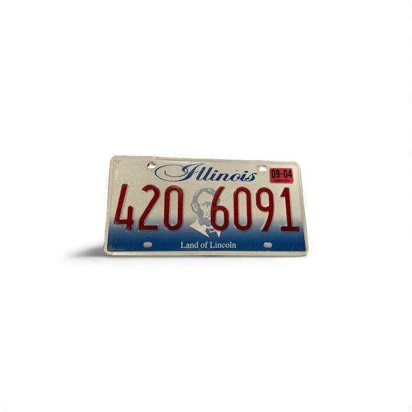 2004 ILLINOIS LICENSE PLATE 420 6091