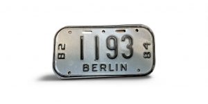 1982 1984 WISCONSIN BERLIN BICYCLE BIKE LICENSE PLATE 1193