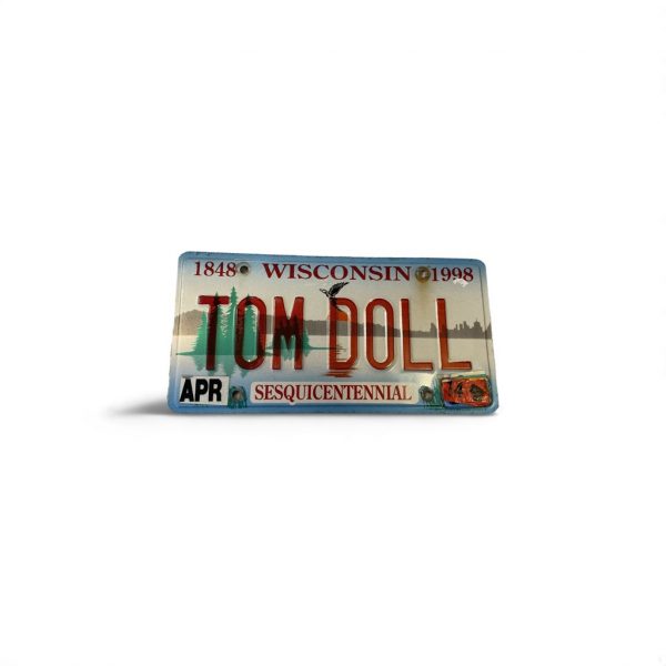 2014 WISCONSIN VANITY LICENSE PLATE COLLECTOR TOM DOLL