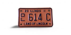 2011 ILLINOIS DEALER MOTORCYCLE LICENSE PLATE 614 C