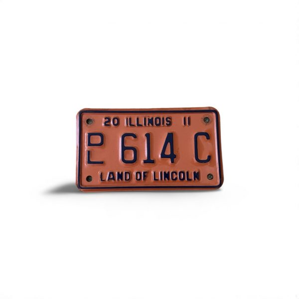2011 ILLINOIS DEALER MOTORCYCLE LICENSE PLATE 614 C