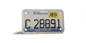 2012 ILLINOIS MOTORCYCLE LICENSE PLATE C 28891