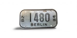 1982 1984 WISCONSIN BERLIN BICYCLE BIKE LICENSE PLATE 1480