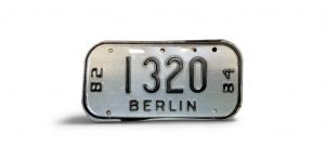 1982 1984 WISCONSIN BERLIN BICYCLE BIKE LICENSE PLATE 1320