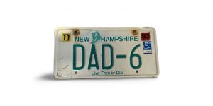 NEW HAMPSHIRE LICENSE PLATE DAD 6 VANITY FATHER