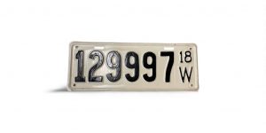 1918 WISCONSIN LICENSE PLATE 12997