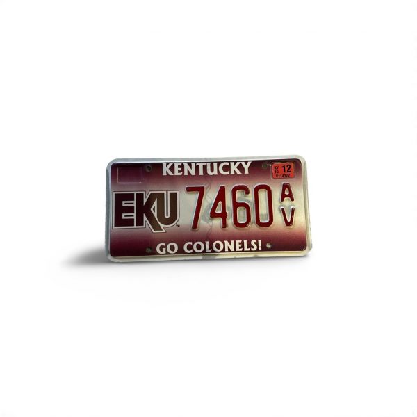 2012 KENTUCKY LICENSE PLATE EKI GO COLONELS 7460