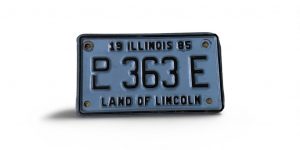 1985 ILLINOIS DEALER MOTORCYCLE LICENSE PLATE 363