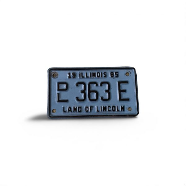1985 ILLINOIS DEALER MOTORCYCLE LICENSE PLATE 363