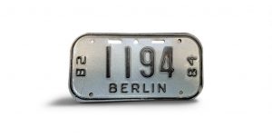 1982 1984 WISCONSIN BERLIN BICYCLE BIKE LICENSE PLATE 1194