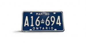1980 ONTARIO LICENSE PLATE A16 694