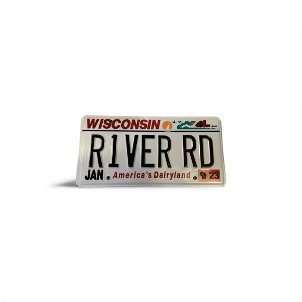 WISCONSIN LICENSE PLATE VANITY R1VER RD RIVER ROAD