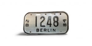 1982 1984 WISCONSIN BERLIN BICYCLE BIKE LICENSE PLATE 1248
