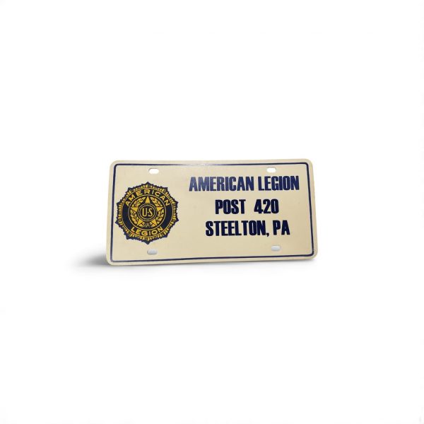 PENNSYLVANIA BOOSTER PLATE AMERICANM LEGION POST 420