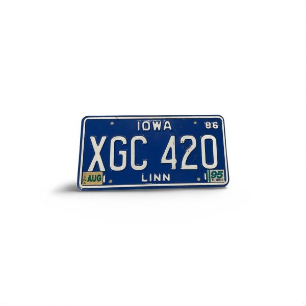 1996 IOWA LICENSE PLATE XGC 420