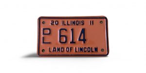 2011 ILLINOIS DEALER MOTORCYCLE LICENSE PLATE 614
