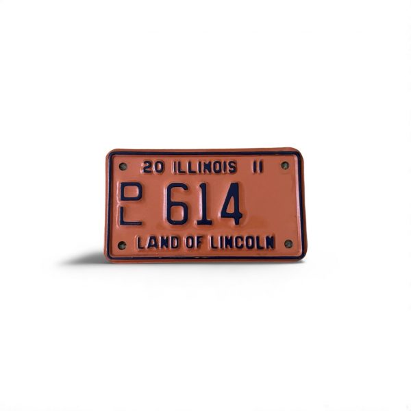 2011 ILLINOIS DEALER MOTORCYCLE LICENSE PLATE 614