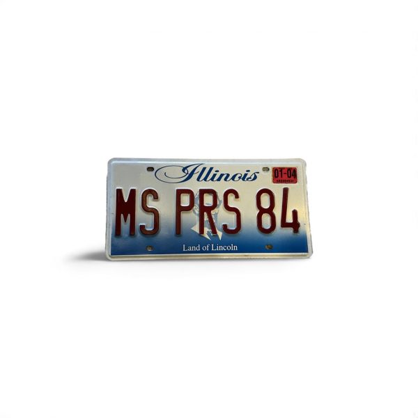 2004 ILLINOIS LICENSE PLATE VANITY MS PRS 84