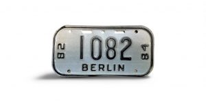 1982 1984 WISCONSIN BERLIN BICYCLE BIKE LICENSE PLATE 1082