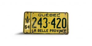 1964 QUEBEC CANADA 243 420 LA BELLE PROVINCE LICENSE PLATE CANADIAN