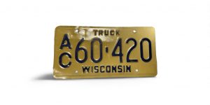 WISCONSIN LICENSE PLATE TRUCK 60 420
