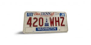 1998 TENNESSEE LICENSE PLATE 420 WHZ