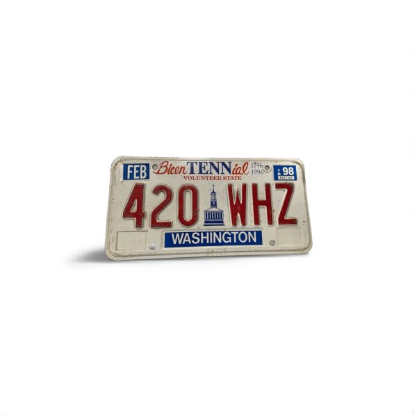 1998 TENNESSEE LICENSE PLATE 420 WHZ