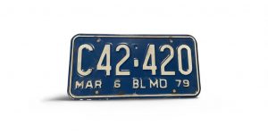 1979 MARYLAND LICENSE PLATE C42 420