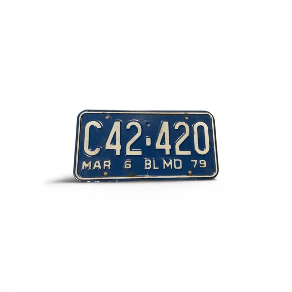1979 MARYLAND LICENSE PLATE C42 420