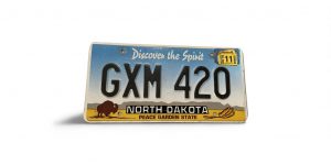 2011 NORTH DAKOTA LICENSE PLATE GXM 420
