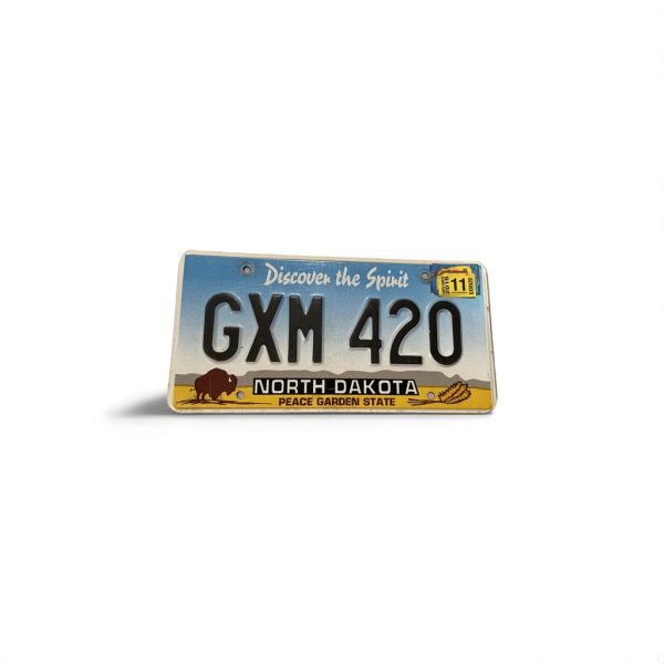 2011 NORTH DAKOTA LICENSE PLATE GXM 420