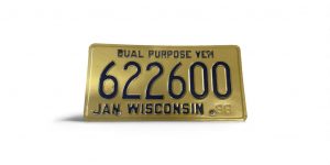 1999 WISCONSIN LICENSE PLATE DUAL PURPOSE VEHICLE 622600 NO STICKER
