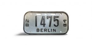 1982 1984 WISCONSIN BERLIN BICYCLE BIKE LICENSE PLATE 1475