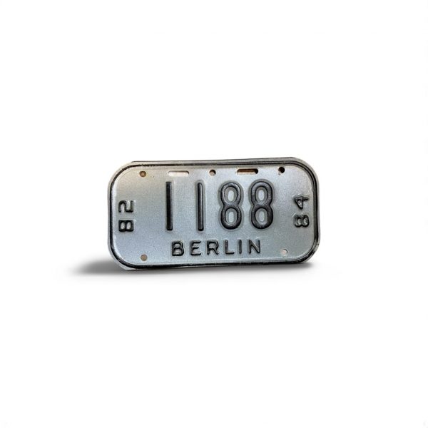 1982 1984 WISCONSIN BERLIN BICYCLE BIKE LICENSE PLATE 1188