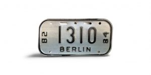 1982 1984 WISCONSIN BERLIN BICYCLE BIKE LICENSE PLATE 1310