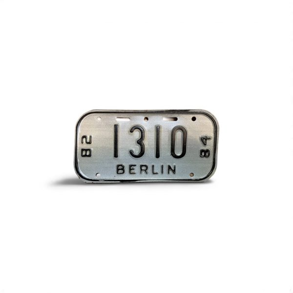 1982 1984 WISCONSIN BERLIN BICYCLE BIKE LICENSE PLATE 1310